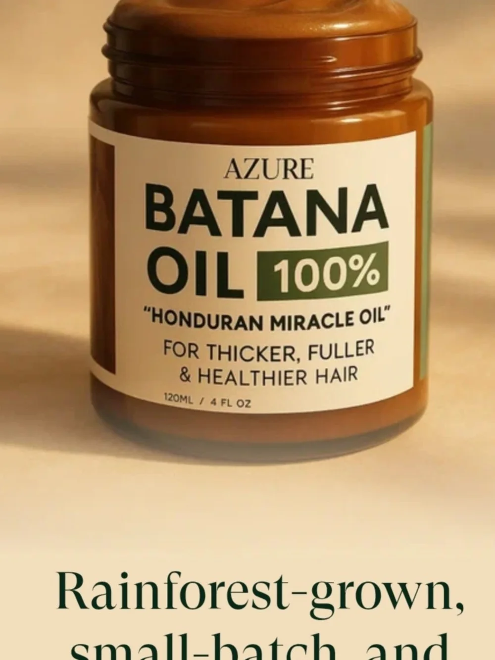 Batana Oil 100% Honduran Miracle Oil - Brown